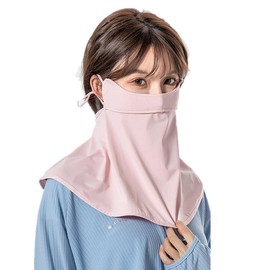 GUAROEUG Reusable Neck Gaiter Mask, 99% UV Protection, UPF 50+ Mask, Women's, Neck Mask, Sunscreen Mask with Ventilation Holes, Summer, Outdoor Sports, Gardening, Cycling, Cool to Contact, Sweat