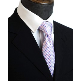 ZENXUS 70 inch XXL Long Neckties, Extra Long Ties for Big and Tall Men, Blue, Grey, Purple, 4-Pack