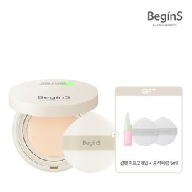 비긴스 바이 정샘물 포어 케어링 메쉬 쿠션 + 결핏퍼프 2개입 + 흔... Begins by Jeong Saem Mool Pore Caring Mesh Cushion + 2 Puff Packs + Common...