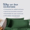 Dreamaker Superfine Washed Microfiber King Pillowcase Super Soft Microfibre All