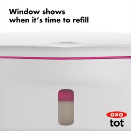 OXO Tot Perfect Pull, Dispensador para Toallitas Húmedas, Rosa