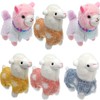 6 Pieces Mini Llama Plush Stuffed Animal Toys Alpaca Animal
