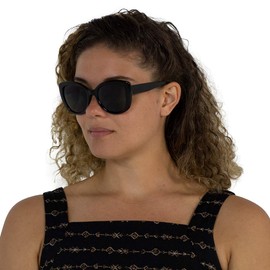 VITENZI Gafas de sol bifocales de gran tamaño para lectores de ojo de gato para leer bajo el sol Barletta en negro 1.75