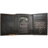 Custom Skull ARIAT RoughRider Leather and Suede Trifold Wallet
