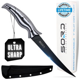 SORD Fillet Knife - 5-9" Filet Knives For Fish - Razor Sharp Boning Knife - Saltwater and Freshwater Fishing - Includes Kydex Sheath - Full Tang Blades | G10 Non Slip Grip | Corrosion Resistant