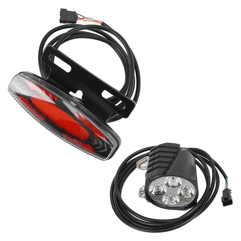 Bike Headlight Taillight Set High Brightness LED Front and Back
