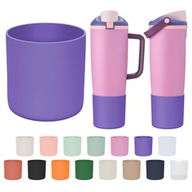 Silicone Higher Boot Compatible with Owala 30oz & 40oz FreeSip Sway Bottles & Tumblers, Large Protection Anti-slip Bottom Cover Sleeve for Freesip Sway Tumbler and Bottle