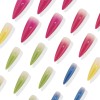 Imrain Colorful Ombre Press on Nails Long Stiletto Fake Nails