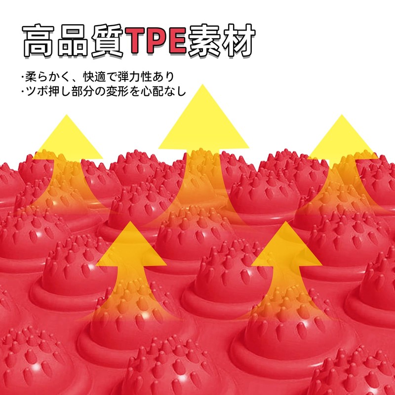 足ツボマット 指圧ボード 直径37CM 足裏マッサージ 足つぼマット 足ツボ押し 足踏みマット 指圧マット 人間工学指圧パッド 運動