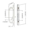 MaxxGeek Sliding Patio Door Handle Set with Mortise Lock, Zinc