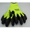 Work Gloves Garden Gloves Winter Latex Yellow and Black Size