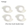 4Pcs(3"W x 2" D) Silicone Door Knob Grips - Anti-Static
