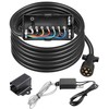 PARTSam 7 Way Trailer Wiring Harness Kit 8ft Trailer Cord