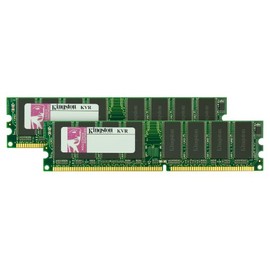 Kingston Technology 2 GB Kit (2x1 GB) Memory for Select Apple Desktops Dual Channel Kit 400 MHz (PC 3200) 184-Pin DDR SDRAM KTA-G5400/2G