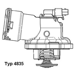 Wahler 4835.87D Thermostat, coolant