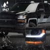 FIONE HID Headlight Assembly Compatible with Chevy Silverado 1500 2016-2018/2019