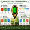 4-in-1 Soil Moisture Meter for Plants, Digital Soil pH Tester