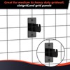 16 Pcs Gridwall Mount Brackets with Screws, Gridwall Brackets for