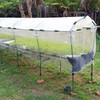 Jetec 16 Pcs Summer Clamp for PVC Pipe Greenhouses, Row