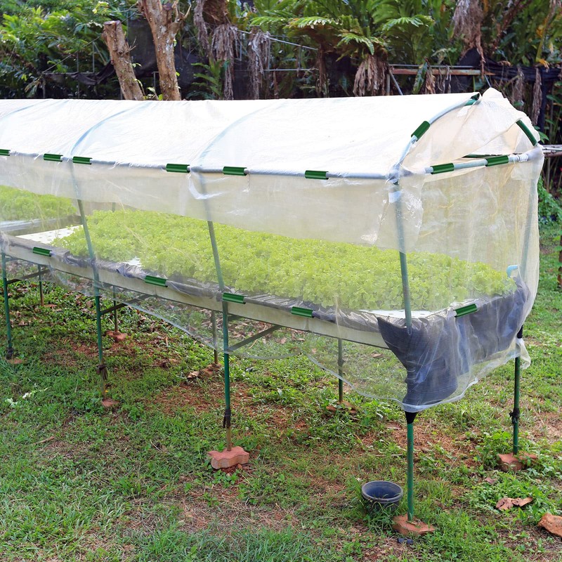 Jetec 16 Pcs Summer Clamp for PVC Pipe Greenhouses, Row