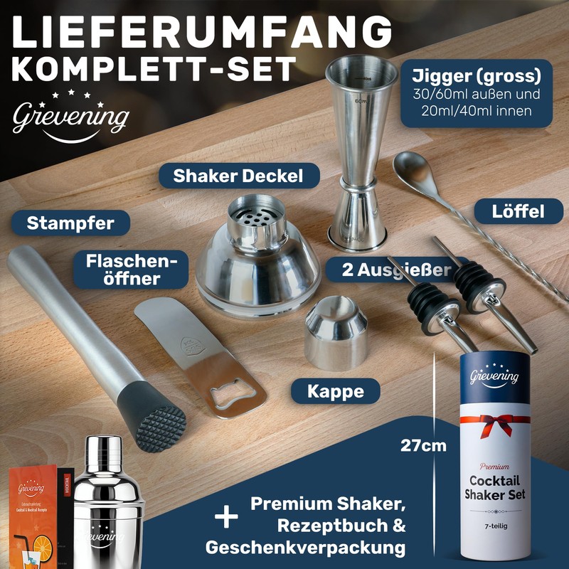 Grevening Cocktail Shaker Set of 4