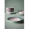 Pip Studio Chique Stripes Soup Plate Pink/Green 23.5 cm