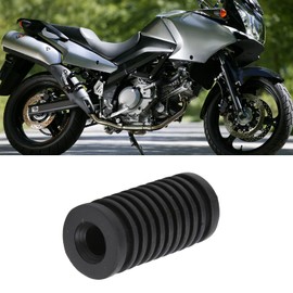 KIMISS Motorcycle shift pedal pad, silica gel, vintage footrest pad, replacement for DL 650 V‑Strom 2007-2016 (black)