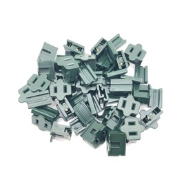 Ajiminyco SPT-2 Green Vampire Plugs (25 Pack) - Polarized, 18 Gauge, Dark Green, Snap On, Gilbert Zip, Female Plugs