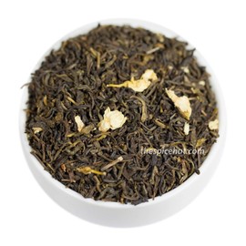 Flowery Jasmine, Loose Leaf Green Tea - Caffeinated | bulk 8oz, 80-100 cups | The Spice Hut, First Sip of Tea
