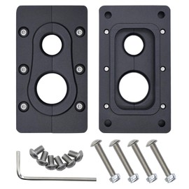 JADSOrBoBi Firewall Pass-Through Bracket for Holley Terminator X Max, Billet Aluminum (Black)