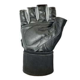 Verri | Guantes para Gimnasio con muñequera para Seguridad y protección de Manos y muñeca en Entrenamiento en Gym, Rutina con Pesas, Negro, G