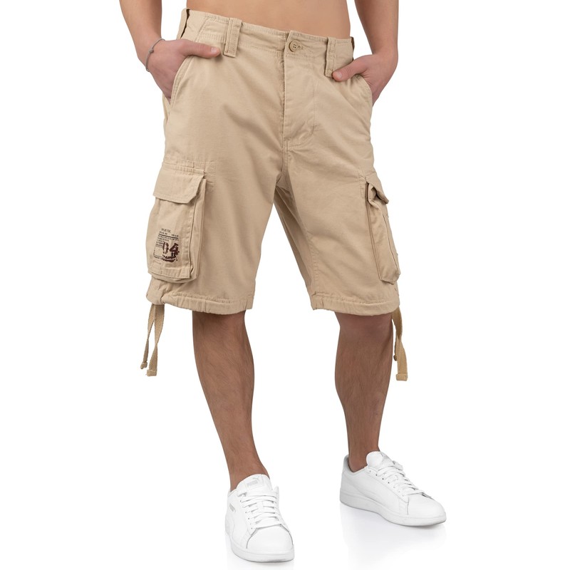 Surplus Raw Vintage Airborne Vintage Men's Cargo Shorts, Beige light