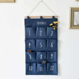 Wall pocket white wall storage 2-tier hanging storage