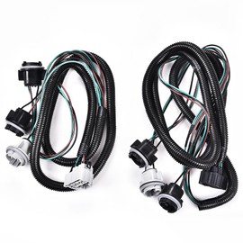 DOTCOM Tail Lights Wiring Harness Compatible with Chevy Silverado 1500 2500 3500 HD 2008-2013/Sierra 3500 HD Pickup Truck 2/4 Door Sedan 2007-2011 Tail/Turn/Brake/Backup Lights