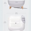 Nineware Compact Dish Drying Rack with Utensil Holder, 360° Rotating