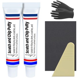 (2-Pack) Calvana Car Body Filler Repair Kit, Automotive Putty Scratch Filler, Quick-Drying Formula for Minor Touch-ups, Ideal for Car Paint Scratch Removal and Rust, Includes Repair Tools