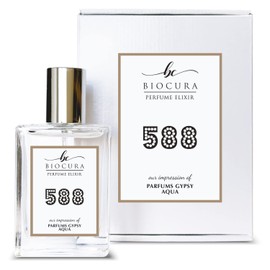 BIOCURA BC Perfume 588 Inspired by Parfums Gypsy Aqua For Women & Men Replica Fragrance Dupes Eau de Parfum Spray Bottle 1.7 Fl Oz/50ml-X1
