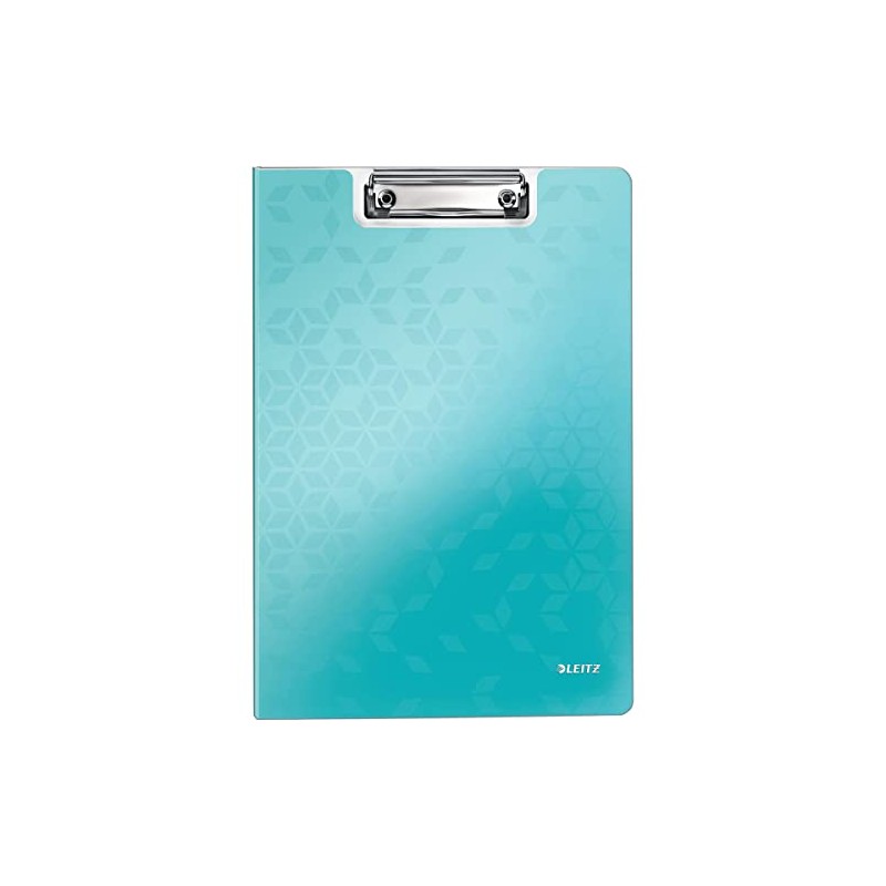 Leitz 41990051 A4 Clipfolder with Cover, Lightweight Polyfoam, Wow Range,