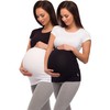Be Mammy Maternity Belly Band 04 2 Pack (Black +