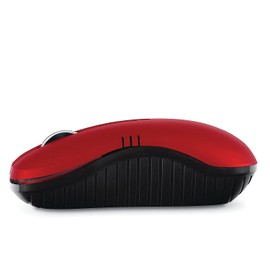 Verbatim Wireless Notebook Optical Mouse, Commuter Series – Matte Red