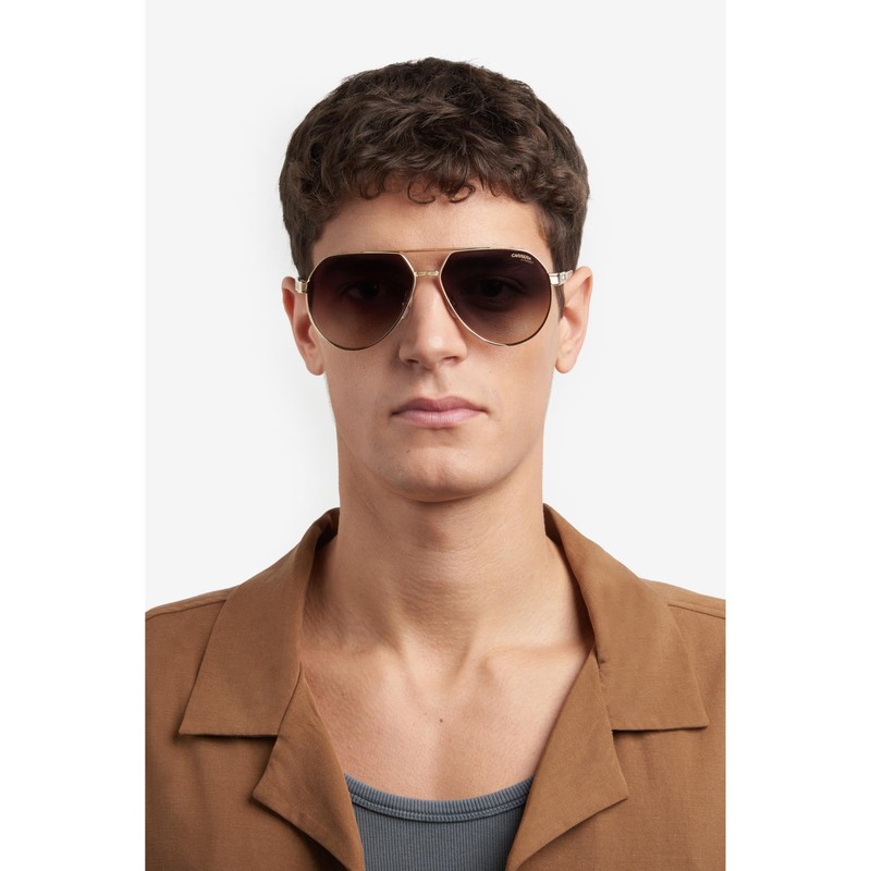CARRERA 1067/S Sunglasses, Gold/Grey, 62