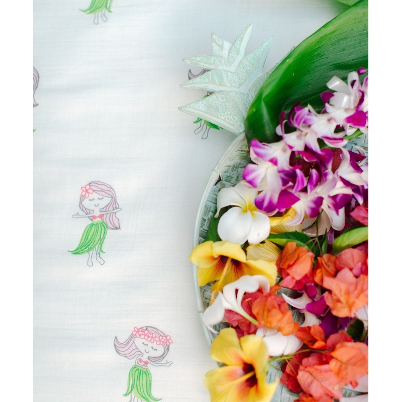 Coco Moon Bamboo Swaddle Hula Girl "Hula Girls"