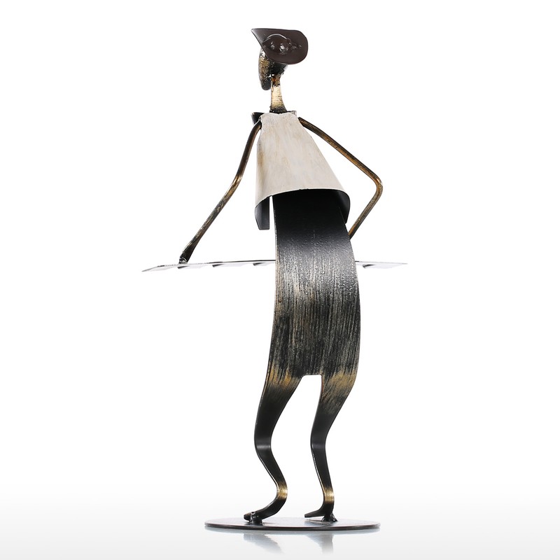 Cowboy Band / Piano Music Piano Playing Metal Iron Sculpture