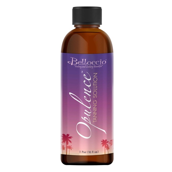 Pint 16oz Belloccio OPULENCE Premium Best DHA Sunless Spray Tan Tanning Solution