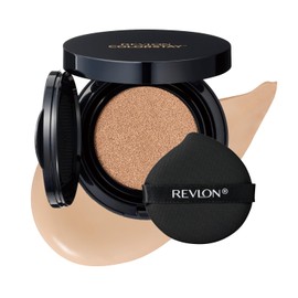 【Renewal】 Revlon Colorstay Longwear UV Cushion Foundation 003 Nude SPF50+ PA++++, 0.4 fl oz (12.5 mL) - Cushion Foundation, Non-Falling, Glossy Skin, Coverage, Transparency, Moisturizing, Pores