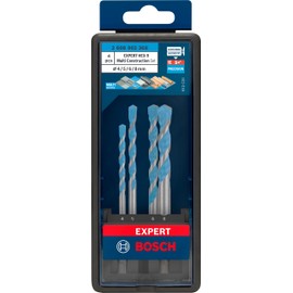 Bosch 4 x Expert HEX-9 Multi Construction Drill Bit Set (for Concrete, Soft Ceramic Tiles, 4-8 mm, Professional Accessories Hammer Drill, Screwdriver, Drill)
