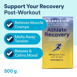 Epsomgel™ Sweet Sleep Epsom Salts - 500g | 100% Pure Magnesium Bath Salts for Sore Muscles | Bath Aromatherapy Ideal for Relaxation, Muscle Relief & Skin Soothing | Relaxing Home Spa | Scented