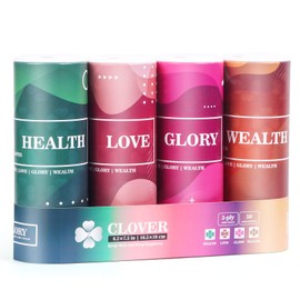 CLOVER Travel Tissues 3-Ply Facial Tissues & Car Tissues - Compact Tissue Canister for Cup Holder, Office, Bedroom, Vanity (Lition Pack of 4)