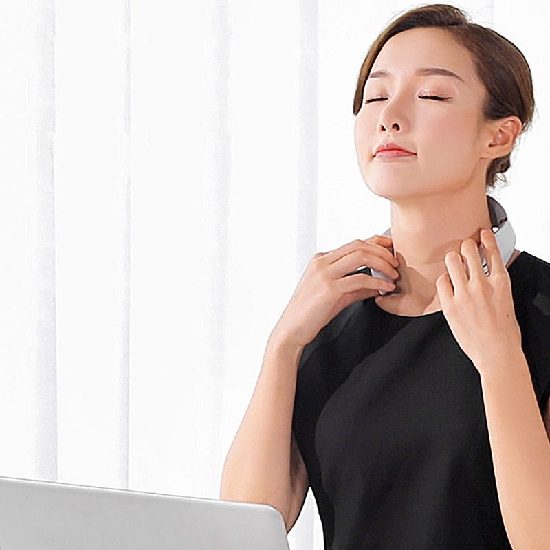 Pulse Neck Massager Electric Point Therapy Portable Hot Compress for