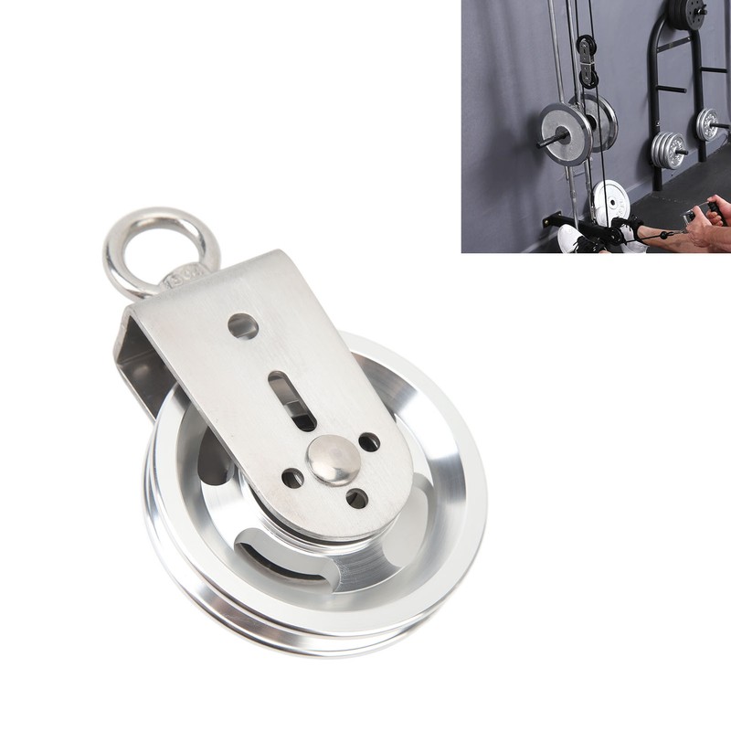 Cable Pulley Wheel Stainless Steel 360 Degree Rotation Traction Wheel
